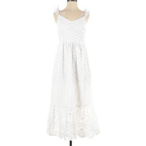 Sincerely Jules White Eyelet Dress Coquette Tank Top Dress Small